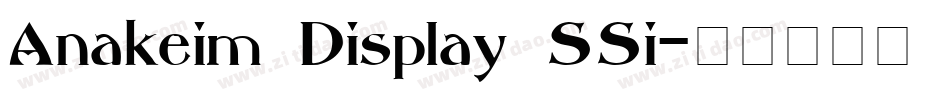Anakeim Display SSi字体转换